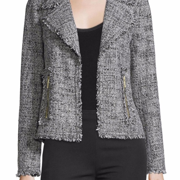 Michael Kors Grey & Black Tweed Jacket - Picture 2 of 7